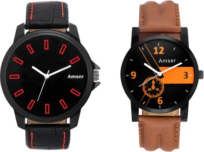 AMSER Combo Set Of Two Watches For Boys And Men Watch  - For Men   Watches  (Amser)