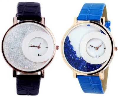Shivam Retail Stylish Moving White And Blue Beads Watch  - For Women   Watches  (Shivam Retail)