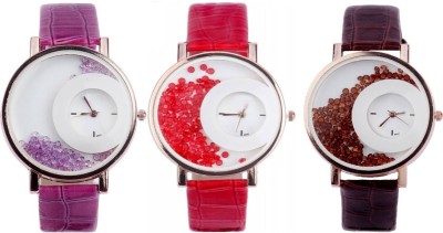 Shivam Retail SR-22 Stylish Moving Beads Different Color Pack Of 3 Watch  - For Girls   Watches  (Shivam Retail)