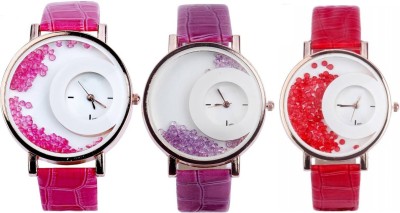 Shivam Retail SR-18 Stylish Moving Beads Different Color Pack Of 3 Watch  - For Girls   Watches  (Shivam Retail)