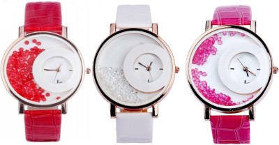 Shivam Retail SR-28 Stylish Moving Beads Different Color Pack Of 3 Watch  - For Girls   Watches  (Shivam Retail)