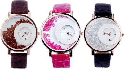 Shivam Retail SR-10 Stylish Moving Beads Different Color Pack Of 3 Watch  - For Girls   Watches  (Shivam Retail)