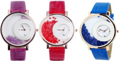 Shivam Retail SR-21 Stylish Moving Beads Different Color Pack Of 3 Watch  - For Girls   Watches  (Shivam Retail)