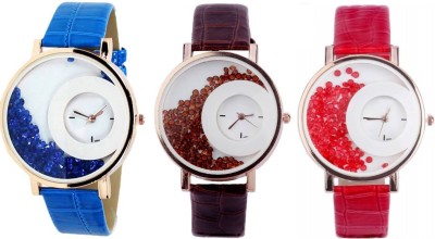 Shivam Retail SR-08 Stylish Moving Beads Different Color Pack Of 3 Watch  - For Girls   Watches  (Shivam Retail)