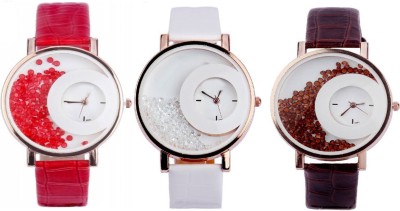Shivam Retail SR-27 Stylish Moving Beads Different Color Pack Of 3 Watch  - For Girls   Watches  (Shivam Retail)