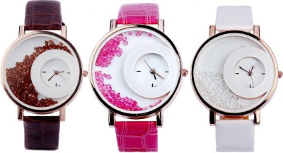 Shivam Retail SR-14 Stylish Moving Beads Different Color Pack Of 3 Watch  - For Girls   Watches  (Shivam Retail)
