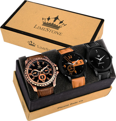 

LimeStone LS2648_2633_2623 Mack~Men Combo Pack Watch - For Men