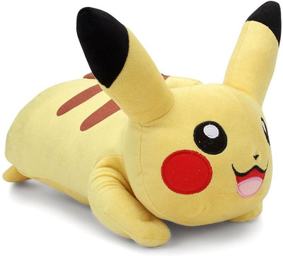 

Tipi Tipi Tap Cute Sleeping Lying Pokemon Pikachu Soft Toy 30 Cm(Multicolor)