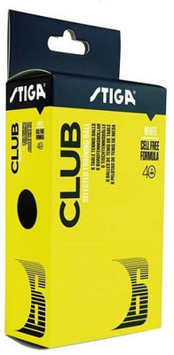 

Stiga STIGA CLUB 40+ Table Tennis Ball(Pack of 1, Multicolor), White/orange
