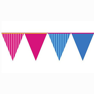 

PARTY PROPZ SHIMMER AND SHINE BIRTHDAY DECORATION/ PENNANT BANNER (8FT LONG SET OF 1)/SHIMMER AND SHINE PARTY SUPPLIES Pennant Banner(8 ft, Pack of 1)