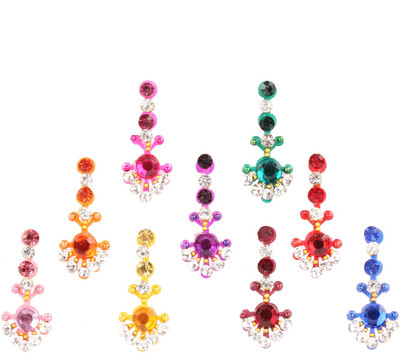 

Instabuyz Designer bindi Forehead Multicolor Bindis(Long)