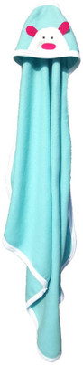 

BRANDONN Striped  Hooded Baby Blanket(Polyester, SEA-GREEN