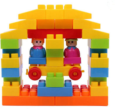 

Smiles Creation Educational Game Blocks Play Learn Set of 40 Pcs Toy For Kids(Multicolor)