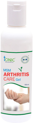 

Ionic Arthritis Pain quick Relief Gel (MSM - Organic Sulfur Heal The Pain Properties) Gel(100 ml)