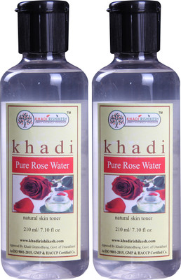 

khadi Rishiesh Khadi RIshikesh Herbal Rose Water Pack of 2 Each 210 ml(420 ml)