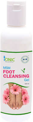 

ionic MSM Foot Cleansing Gel for Soft Crackless Feet & Pedicure (MSM - Organic Sulfur a Natural Beauty Mineral)(100 ml)