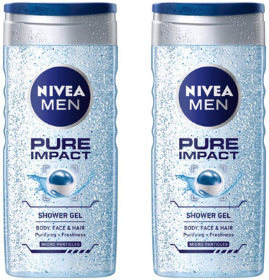 

Nivea Pure Impact Shower Gel for Men(500 ml, Pack of 2)