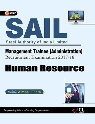 Sail Human Resource Management Trainee (Administration) 2017-18  - Includes 2 Mock Tests 3 Edition(English, Paperback, unknown)