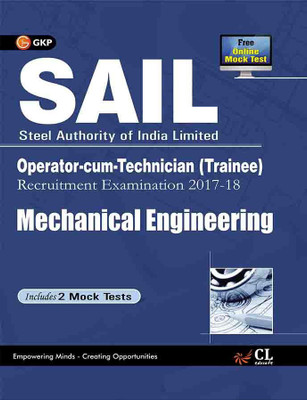 Sail Mechanical Engineering Operator Cum Technician (Trainee) 2017-18  - Includes 2 Mock Tests 5 Edition(English, Paperback, unknown)