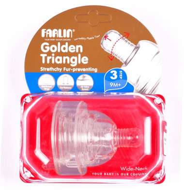 

Farlin Wide Neck Strethchy Fur-preventing Nipple 9M+ (Large) Fast Flow Nipple(Pack of 1 Nipple)