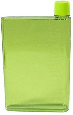 K Kudos Enterprise A5 Size Memo Notebook Style Flat Portable Bottle Set of 1 420 ml Bottle(Pack of 1, Green, Plastic)
