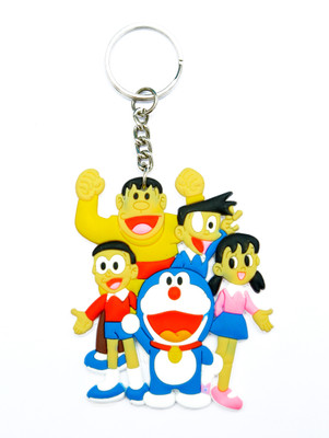 

JOSHISNEST rubber happy Doraemon friends Key Chain(Multicolor)