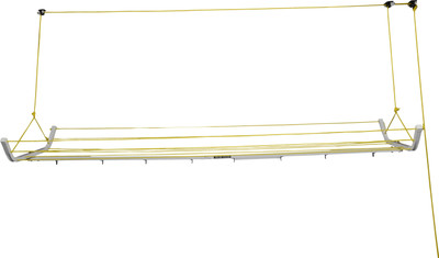 

Pull 'n' Dry Pull 'n' Dry Pulley Type Ceiling Mounted Clothes Lines 8 ft With 8 Pipes As Lines Aluminium Ceiling Cloth Dryer Stand(White)