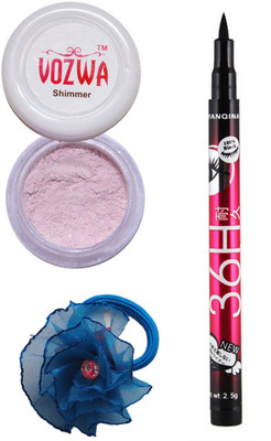 

VOZWA Light Copper Shimmer Powder, Sketch Eye Liner and band.(Set of 3)