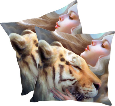 

Sleep Nature's Printed Cushions Cover(Pack of 2, 30.63 cm*30.63 cm, Multicolor)