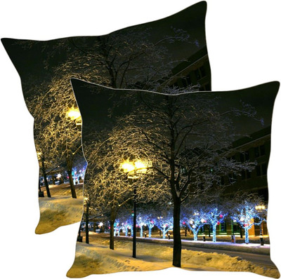 

Sleep Nature's Printed Cushions Cover(Pack of 2, 30.63 cm*30.63 cm, Multicolor)