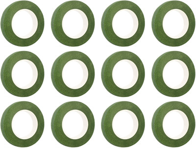 

iwill Green Floral Single Sided Handheld Stem Wrap Tape For Craft And Decoration - 12 g