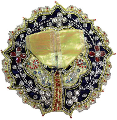 

Gerupson Devotion Lord Krishna Dress(Silk)