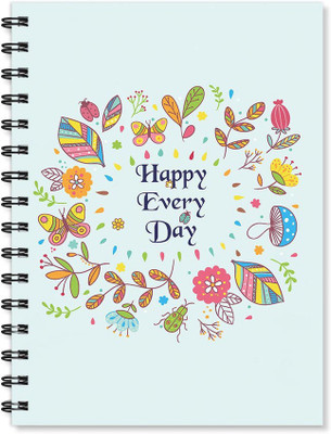

100yellow A5 Notebook(Printed Wire Bound High Quality Notebook /170 Ruled Pages Inside/ Digital Print Cover/ Designer Notepads- Ideal For gift, Multicolor)