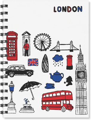 

100yellow A5 Notebook(Printed Wire Bound High Quality Notebook /170 Ruled Pages Inside/ Digital Print Cover/ Designer Notepads- Ideal For gift, Multicolor)