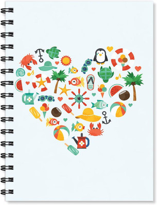 

100yellow A5 Notebook(Printed Wire Bound High Quality Notebook /170 Ruled Pages Inside/ Digital Print Cover/ Designer Notepads- Ideal For gift, Multicolor)