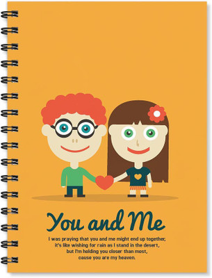 

100yellow A5 Notebook(Printed Wire Bound High Quality Notebook /170 Ruled Pages Inside/ Digital Print Cover/ Designer Notepads- Ideal For gift, Multicolor)