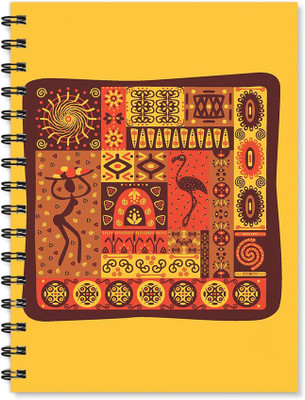 

100yellow A5 Notebook(Printed Wire Bound High Quality Notebook /170 Ruled Pages Inside/ Digital Print Cover/ Designer Notepads- Ideal For gift, Multicolor)