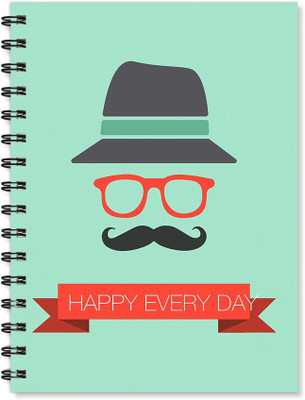 

100yellow A5 Notebook(Printed Wire Bound High Quality Notebook /170 Ruled Pages Inside/ Digital Print Cover/ Designer Notepads- Ideal For gift, Multicolor)