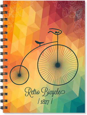

100yellow A5 Notebook(Printed Wire Bound High Quality Notebook /170 Ruled Pages Inside/ Digital Print Cover/ Designer Notepads- Ideal For gift, Multicolor)
