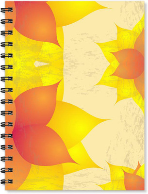 

100yellow A5 Notebook(Printed Wire Bound High Quality Notebook /170 Ruled Pages Inside/ Digital Print Cover/ Designer Notepads- Ideal For gift, Multicolor)