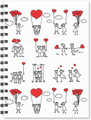 

100yellow A5 Notebook(Printed Wire Bound High Quality Notebook /170 Ruled Pages Inside/ Digital Print Cover/ Designer Notepads- Ideal For gift, Multicolor)