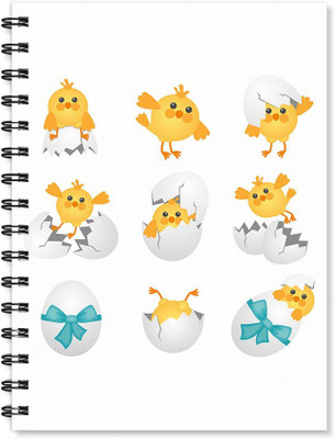 

100yellow A5 Notebook(Printed Wire Bound High Quality Notebook /170 Ruled Pages Inside/ Digital Print Cover/ Designer Notepads- Ideal For gift, Multicolor)