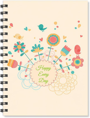 

100yellow A5 Notebook(Printed Wire Bound High Quality Notebook /170 Ruled Pages Inside/ Digital Print Cover/ Designer Notepads- Ideal For gift, Multicolor)