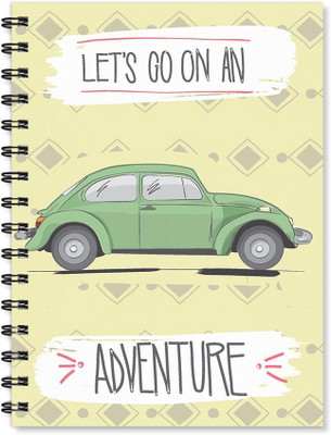

100yellow A5 Notebook(Printed Wire Bound High Quality Notebook /170 Ruled Pages Inside/ Digital Print Cover/ Designer Notepads- Ideal For gift, Multicolor)