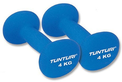 

Tunturi Neoprene Dumbells, 4kg x 2 (Blue) Fixed Weight Dumbbell(8 kg)