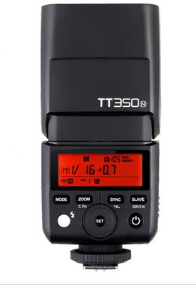 

Godox TT350N 2.4G HSS 1/8000s TTL GN36 Wireless Speedlite Flash for Nikon DSLR Flash(Black)