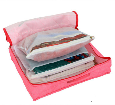 

Kuber Industries Designer " 12 Sarees bag, Saree cover, 1 bag for keeping 12 sarees ,Wedding Collection Gift- Pink Color Textured Dotted -KI3192 " KI650321(Pink)