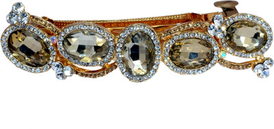 

Mansiyaorange Desiger Latest Trendy Hair Jewellery Hair Acccessory Clip Hair Clip(Gold)