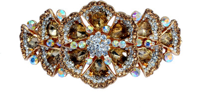 

Mansiyaorange Desiger Latest Trendy Hair Jewellery Hair Acccessory Clip Hair Clip(Gold)