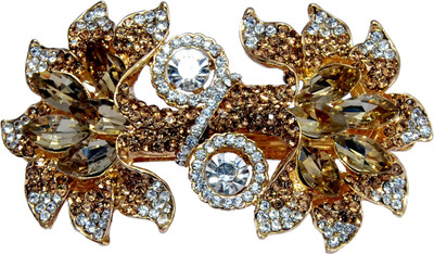 

Mansiyaorange Desiger Latest Trendy Hair Jewellery Hair Acccessory Clip Hair Clip(Gold)